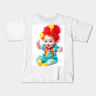 Cute Baby Clown Kids T-Shirt